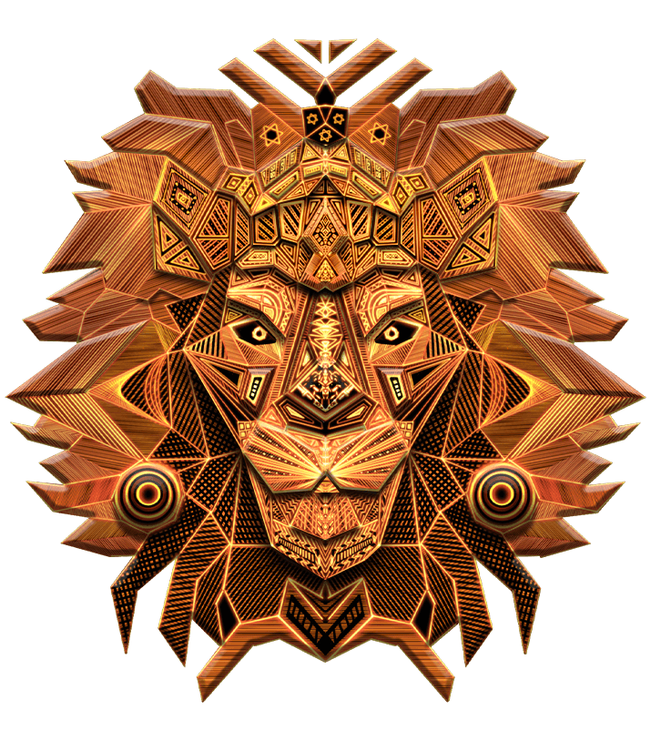 Lion Geometric Art